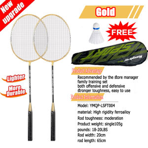 YONEX Profesional 2 pcs Badminton Racket with 1PCS Shuttlecocks Original Badminton Racket UIltra Light and Durable Adult Gym Fitness with Raketa Bag Professional Shuttlecock