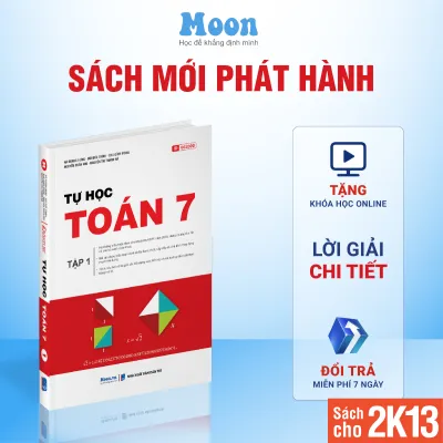 Sách toán lớp 7 chương trình mới Moonbook sách ID tự học toán 7 kết nối tri thức cánh diều chân trời sáng tạo