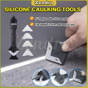 ZEO  Silicone Caulking Scraper Tools Silicone Caulking Scraper Tool With 5 Replaceable Silicone Pads