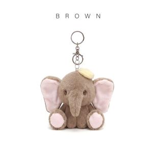 Cute Elephant Stuffed Animal Plush Toy Keychain Soft Doll Car Keyring for Women Couple Children Bag Charms Pendant Birthday Gift