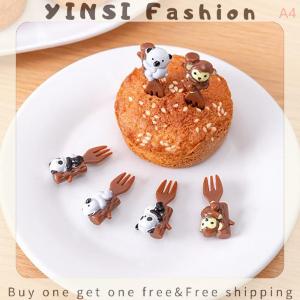YINSI 6 8 10pcs Animal Vehicle Fruit Fork Mini Cartoon Children Snack Cake Dessert Pick Toothpick Bento Lunches Party Decoration