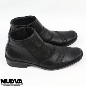 Sepatu Boots Kulit Pria Pantofel Kerja Kantor Boot Premium PDH Security B022