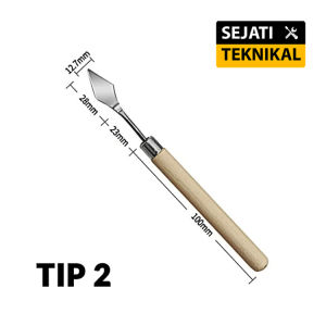 Pisau Palet / Pallete Lukis - Scraper Spatula Dekorasi Kue
