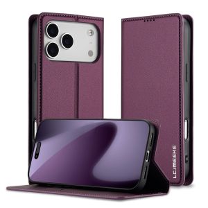 For iPhone 17 16 15 14 13 12 11 Pro Max iPhone 17 16 15 14 7 8 Plus SE 2022 Phone Case Magnetic Leather Wallet Card Slot Fashion Flip Cover Casing