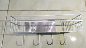 rak sudut kamar mandi tempel dinding keramik rak dapur serba guna