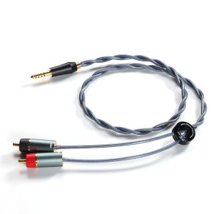 DD ddHiFi RC30A RC30B RC40A Shielded Silver RCA Cables for Desktop Systems 3.5 / 4.4mm / RCA to RCA (Available in 60cm / 120cm)