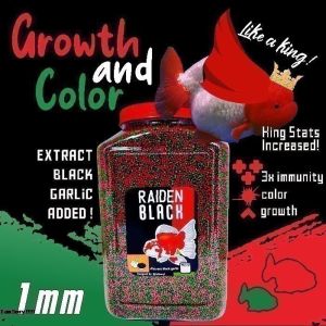 Pakan Pelet Makanan Ikan Mas Koki Raiden Black 16 kg Ekstrak Bawang Hitam IKANESIA