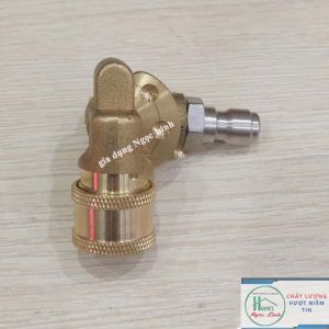 Khớp xoay điều chỉnh 5 góc nối nhanh béc súng xịt rửa của máy rửa xe - Ren nối nhanh 1/4 inch
