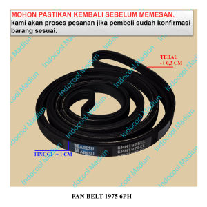 FB61975 LINDEN MESIN CUCI / V BELT MESIN CUCI / FAN BELT 1975 6PH