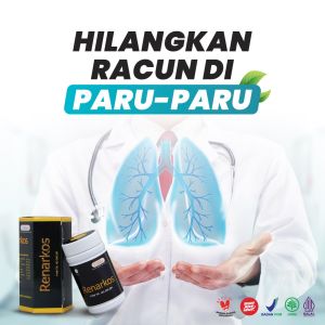 Kapsul Renarkos Obat Herbal Alami Detoksifikasi Paru-Paru Lancarkan Saluran Pernapasan Ampuh