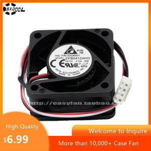 แฟนแอ็กเซียล 4 ซม. สำหรับ DELTA EFB0412HHD -R00 12V 0.15A แฟนระบายความร้อน 40 มม. 8200RPM สัญญาณเตือนหยุดทำงาน สำหรับสวิตช์และไฟร์วอลล์ H3C