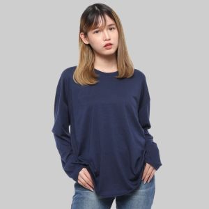 KAOS POLOS LENGAN PANJANG COTTON PREMIUM ROUND NECK S M L XL / BAJU POLOS / KAOS POLOS PRIA / KAOS POLOS WANITA