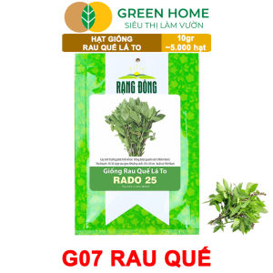 Hạt Giống Rau Quế Greenhome Gói 10gr~5000 hạt Húng Quế Dễ Trồng Quanh Năm Nảy Mầm Cao Thu Hoạch Nhanh Năng Suất Cao G07
