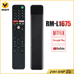 RMF-TX500P NEW Remote Netflix Google Play Use for SONY 4K UHD Android Bravia TV XG95/AG9 Series X85G Series Sony TV Remote Control RM-L1675 Smart Button For Long Remote Control Distance
