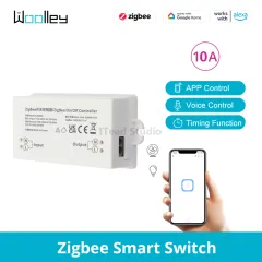 Woolley Zigbee Smart Plug, Zigbee Mini Smart Outlet, Remote/Voice Control, Works With Alexa Google Home, Schedule Timer,etl Certified, 2.4g,1 Pack