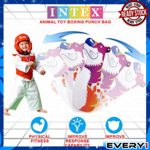 INTEX (NP9)44669 Inflatable Animal Toy Children 3D Bop Bags Designs Boxing Punch Bag Internal Water