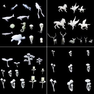 Plastic Small Rose Handmade Mini Mushrooms 3D Resin Mold Filler Epoxy Resin Filling Materials Filling Model