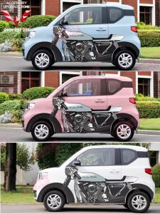 Decal trang trí thân xe dành cho xe điện Wuling Hongguang Mini EV