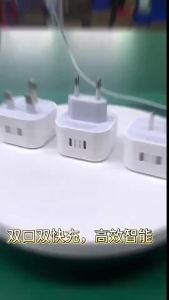 Cross-border mobile phone fast charging charging head suitable for dual ports iphone15pro Fast Charging PD40W charger head