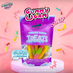 Freeze Dried Candy - Gummy Worms - 30Grams & 50 Grams Per Pack - Crunchy Bites PH