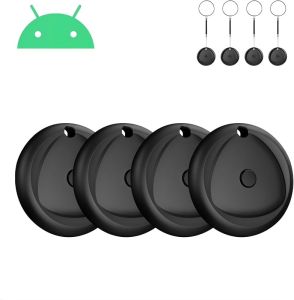 Tracker Tags-1 Pack Work with Find My (iOS Only) [MFi Certified] Key Finder and Item Locator New Bluetooth 5.3 Tracker Replaceable Battery Smart Tag for Keys Wallet Luggage etc