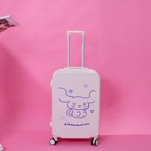 LZD  Cartoon Luggage 20 Travel Trolley Case Universal Wheel 24 Male and Female Students 26 Pas Suitcase 28 Inch  Tide