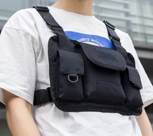 กระเป๋าไรเดอร์ คาดอก ใส่ขี่มอเตอร์ไซค์ chest bagsขนาด 29 x 23 x 4 cmมีช่องซิปด้านหลัง