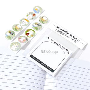 กระดาษรองสินค้า 10ชุด แผ่นรองพื้นหลัง Set01 (มินิมอล) ได้ ซองใส และ สติกเกอร์ การ์ดปัจฉิม กระดาษกันน้ำ  การ์ดแสดงความยินดี ปัจฉิม ของขวัญปัจฉิม