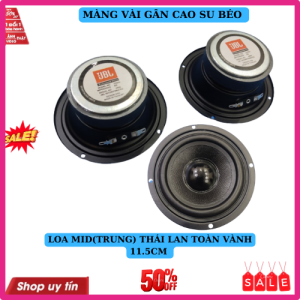 Loa mid ( loa trung) jbl hàng thái lan toàn vành 11.5cm từ đại 70 màng vải gân cao su béo cao cấp- giá 1 loa