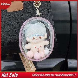 【COD】🔥🔥🔥 10CM Plush Doll Out Bag PVC Transparent Cotton Doll Transparent Display Pouch Clear Storage Case For Anime Cartoon Dolls