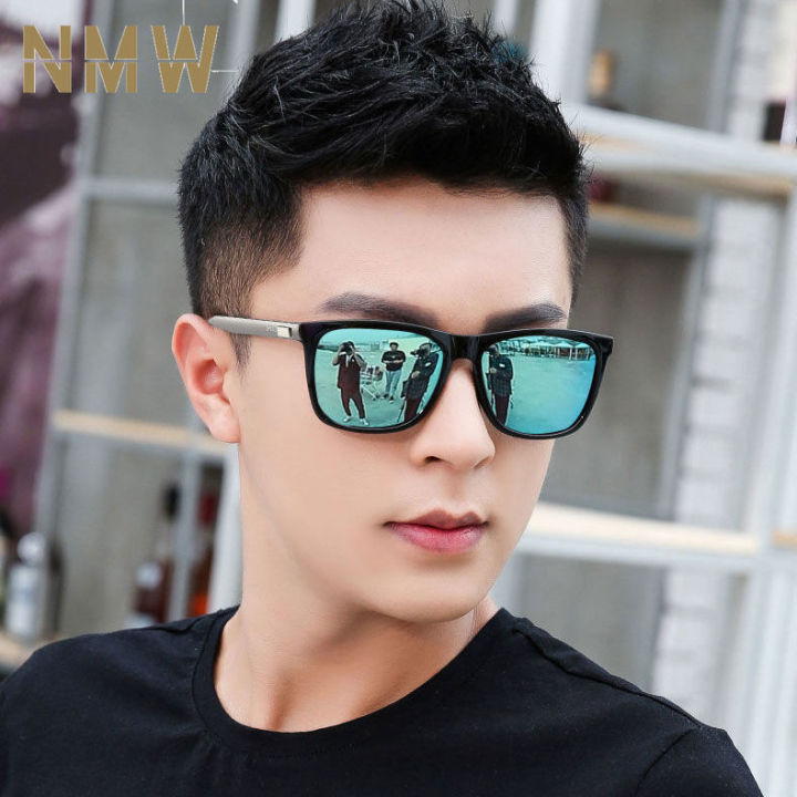NMW Korean Style Sunglasses for Men Original Sale Shades for Men Polarized  Anti-UV Retro Driving Fishing Glasses for Men Sun Protection Cycling 126