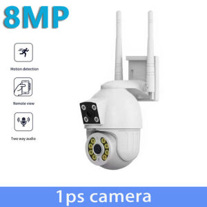 V380 Pro Dual Lens CCTV Camera cctv connect to cellphone Wireless Outdoor Dual Lens with Dual Screen Night Vision waterproof cctv camera no need internet Two-Way Audio