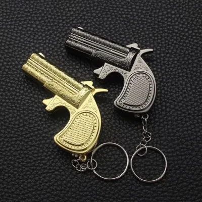 COD Bosku !!! Mancis Korek Api Gantungan Kunci Model Pistol Mini Revolver Unik