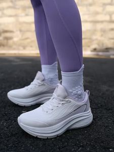 Qiaodan Women Running Shoes Winter Fleece Leather Waterproof Lightweight Cushioned Soft QXB022254202