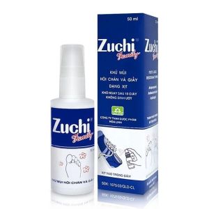 Xịt Khử Mùi Giày Zuchi Family 50ml – Khử Mùi Hôi Chân Khô Nhanh 10 Giây Không Dính Ướt Tiện Mang Theo