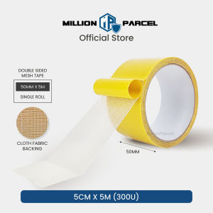 MillionParcel Strong Double Side Mesh Tape | Double side Tape| Fabric Tape | Cloth Tape | Adhesive Tape | Carpet Tape