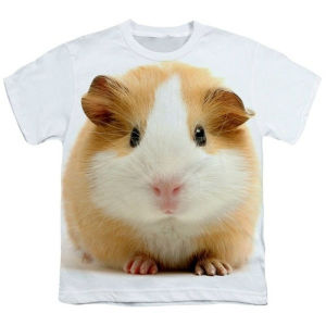 [Local Stock] VCC Summer Hamster Domestication Guinea Pig 3D Printed Mens T-shirt Womens T-shirt Casual Short Sleeved Oversized Hip-hop T-shirt