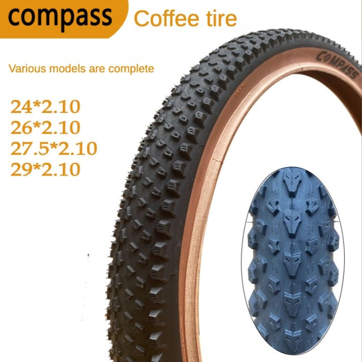 Compass W3104 Mountain Bike 24x2.10 26x2.10 27.5x2.10 29x2.10 Tire Coffee Tire Bicycle Accessories Wear Resistant Tire Lazada Singapore