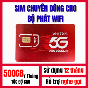 SIM Data 4G 5G Viettel 12T5G125 Miễn Phí 12 Tháng Truy Cập Tốc Độ Cao 500GB/Tháng Không Giới Hạn Ngày Hỗ Trợ Nghe Gọi | FREESHIP - CHƯA KÍCH HOẠT