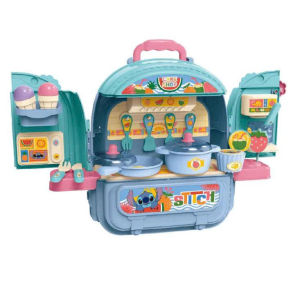 Đồ Chơi DISNEY Cho Bé - ST008-991A - Bộ Balo Nhà Bếp Stitch Cho Bé (KT 26.3x15.2x30cm)