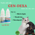 Kháng sinh nhỏ mắt GEN-DEXA dành cho chó, mèo lọ 10 ml. 