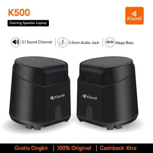 KISONLI Gaming Speaker Laptop/Komputer K500 Strong Bass With Volume Control
