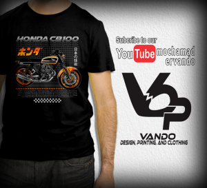 KAOS MOTOR HONDA CB 100 YELLOW - KAOS DISTRO PRIA WANITA - KAOS PENDEK KATUN MURAH - KAOS CUSTOM