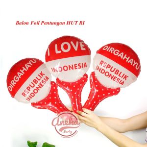 balon pentung merah putih / Balon foil HUT RI balon 17 agustus / balon tongkat merah putih merdeka