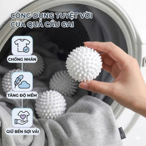 Bóng silicon cầu gai giặt đồ tiện lợi sạch sâu chống nhăn hiệu quả