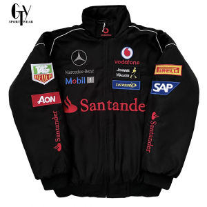 GTY F1 Áo KhoácÁo Khoác Thêu NữÁo Khoác Phong Cách Xe Máy NamÁo Khoác Dài Tay Cổ Điển Cho Cặp Đôi