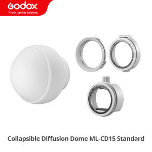 Godox ML-CD15 ML-CS162 Silica Gel Diffusion Dome Kit for ML30 MLBI ML60 BI V1 V1S V1C V1N V1F V860III-S TT685S AD300PRO AD400PRO