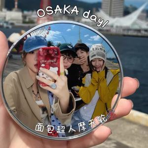 [SG In Stock] Selfie Round Mirror Travel Photography Selfie Mirror Portable high-definition reflective mirror