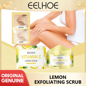 EELHOE Vitamin C Lemon Scrub Cleansing softening firming nourishing moisturizing body scrub Lemon Exfoliating Scrub Deep cleansing softening Firming Nourishing and Moisturizing Body cream hydrating moisturizing and exfoliating
