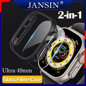 Kính + Matte Case 49mm Bảo vệ màn hình cứng PC Case Bumper cho Apple Watch Ultra phù hợp với bộ phim I Watch Ultra.